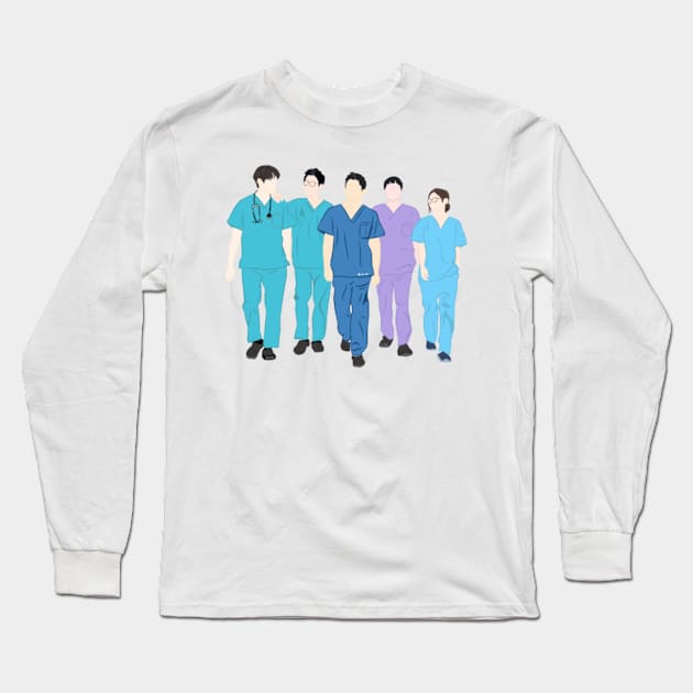 Hospital Playlist Long Sleeve T-Shirt by kart-box